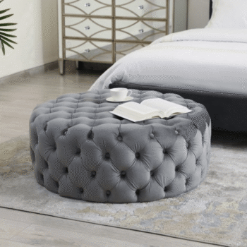 Celeste Tufted Round Ottoman