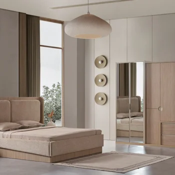 Classic Comfort Bedroom Set with Wardrobe – Hydraulic King Bed