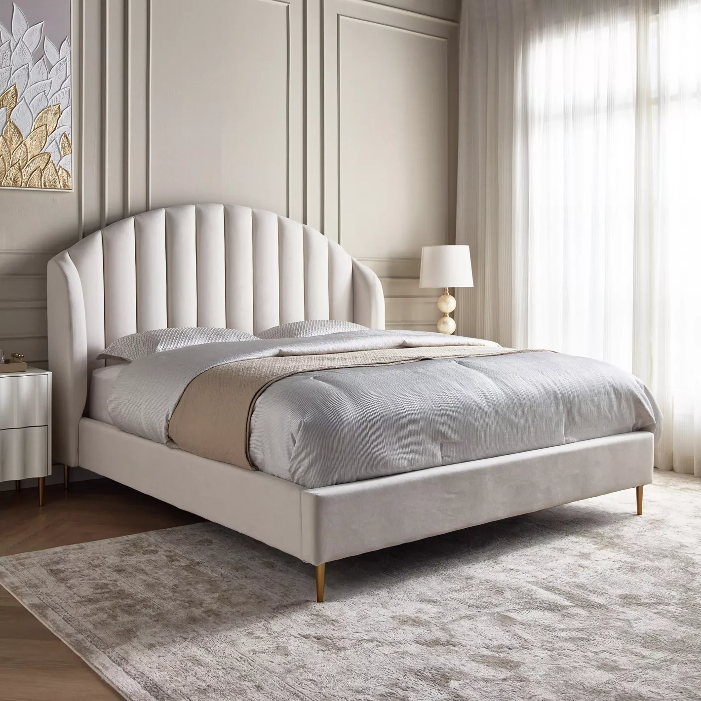 Florence Arc Upholstered Bed Florence Arc Upholstered Bed
