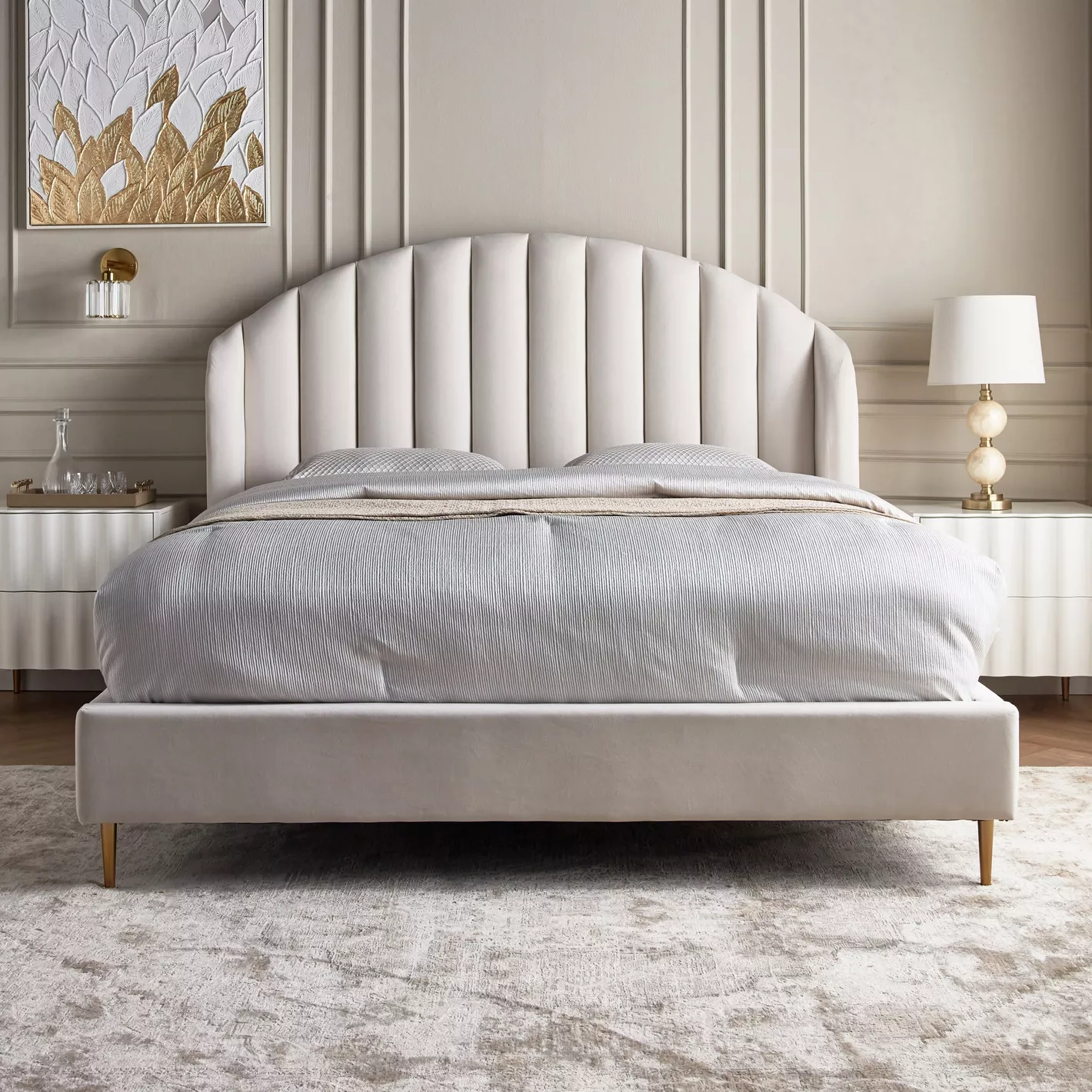 Florence Arc Upholstered Bed Florence Arc Upholstered Bed