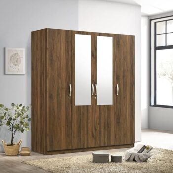 CLASSIC COMFORT 4 DOOR WARDROBE WITH MIRRORE