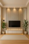EleganceGlow Luxury TV Wall Unit