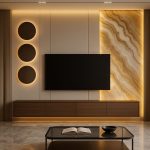 AuraStone Luxe TV Wall Unit