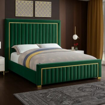 AMERICAN TUFTED VELBET BED FRAME