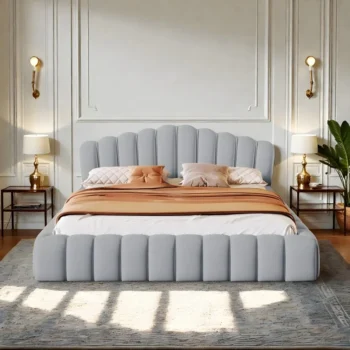 Modern Upholsteed Velvet Bed
