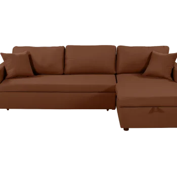 3-seater L-shaped convertible sofa bed